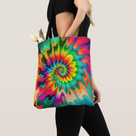 Psychedelische Gefärbte Krawatte Retro Surreal Tasche