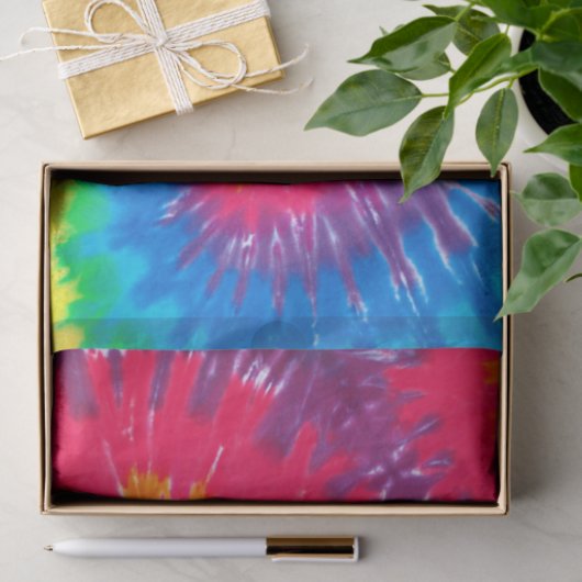 Psychedelische Gefärbte Krawatte Seidenpapier (Geschenk)