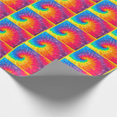 Psychedelische Gefärbte Krawatte Tile Geschenkpapier (Ecke)