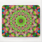 Psychedelische Geometrie Mandala Ball Mousepad (Vorne)