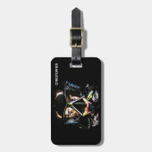 Psychedelische Gepäckanhänger (Vorderseite vertikal)