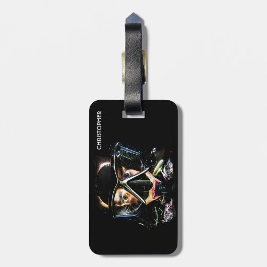 Psychedelische Gepäckanhänger (Rückseite vertikal)