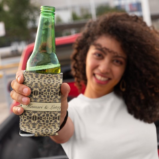 psychedelische Geparden, wildes Afrika anpassbar Dosenkühler