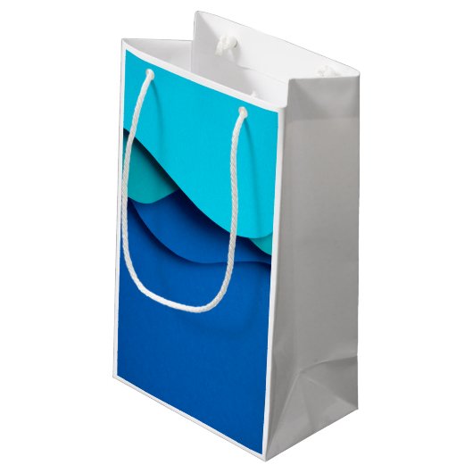 Psychedelische Geschenkboxen: Anpassbare Farbburst Kleine Geschenktüte (Rückseite Schrägansicht)