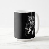 Psychedelische Gitarren-Eichhörnchen - Lustiger Vi Kaffeetasse (VorderseiteRechts)