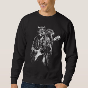 Psychedelische Gitarren-Eichhörnchen - Lustiger Vi Sweatshirt
