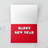 Psychedelische Gitarren-Weihnachtskarte Feiertagskarte (Innenseite)