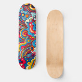 Psychedelische Grafik auf Skateboard (Vorderseite)