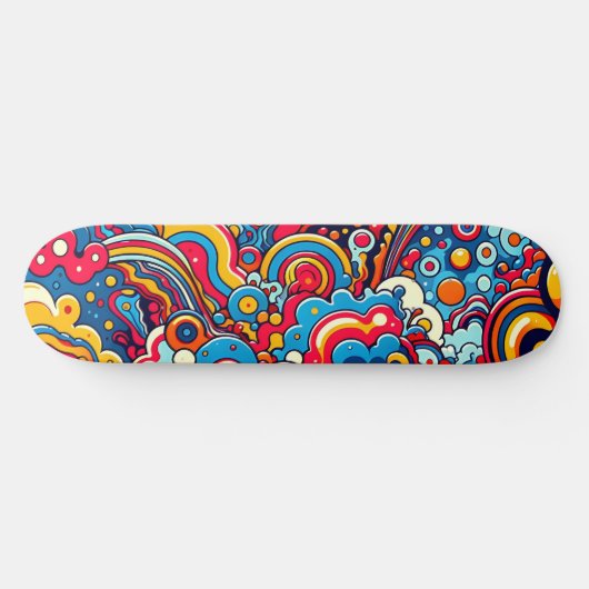 Psychedelische Grafik auf Skateboard (Horizontal)