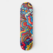 Psychedelische Grafik auf Skateboard (Vorderseite)