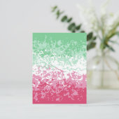 Psychedelische Groovy Abstrakte Abrosexuelle Pride Postkarte (Stehend Vorderseite)