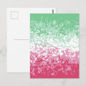 Psychedelische Groovy Abstrakte Abrosexuelle Pride Postkarte (Vorne/Hinten)