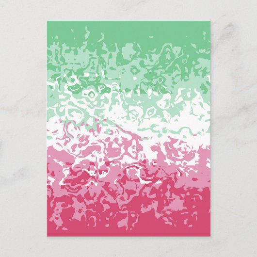 Psychedelische Groovy Abstrakte Abrosexuelle Pride Postkarte (Vorderseite)