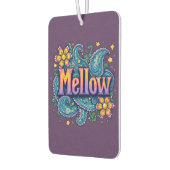 Psychedelische Groovy "Mellow" Retro Hippie Art Autolufterfrischer (Links)