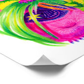 Psychedelische Guinea Pig Pile Print Poster (Ecke)