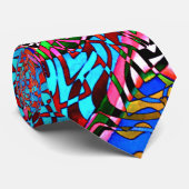Psychedelische halbe Tropfenkrawatte Krawatte (Gerollt)
