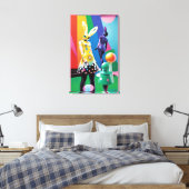 Psychedelische Hasenwelt Leinwanddruck (Insitu (Schlafzimmer))
