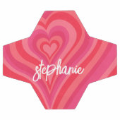 Psychedelische Herzkalligraphie Skriptnamen Pinks Fußball (Flach)