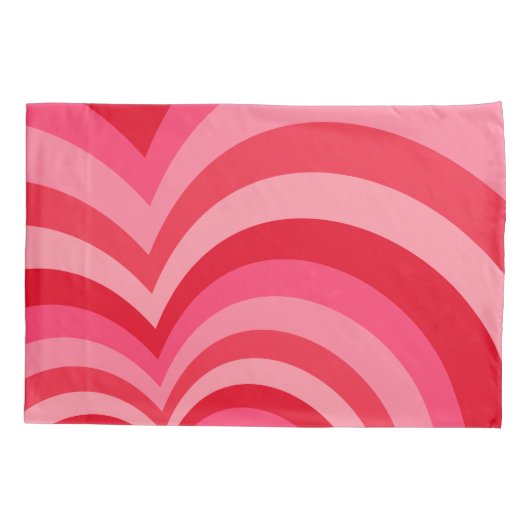 Psychedelische Herzkalligraphie Skriptnamen Pinks Kissenbezug (Rückseite)