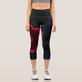 Psychedelische Hippie-Leggings Capri Leggings (Vorderseite)