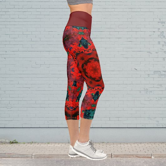 Psychedelische Hippie-Leggings Capri Leggings