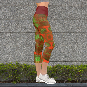 Psychedelische Hippie-Leggings Capri Leggings