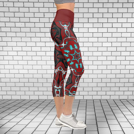 Psychedelische Hippie-Leggings Capri Leggings