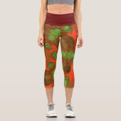 Psychedelische Hippie-Leggings Capri Leggings (Vorderseite)