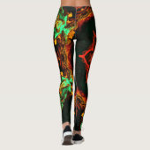 Psychedelische Hippie-Leggings Leggings (Rückseite)