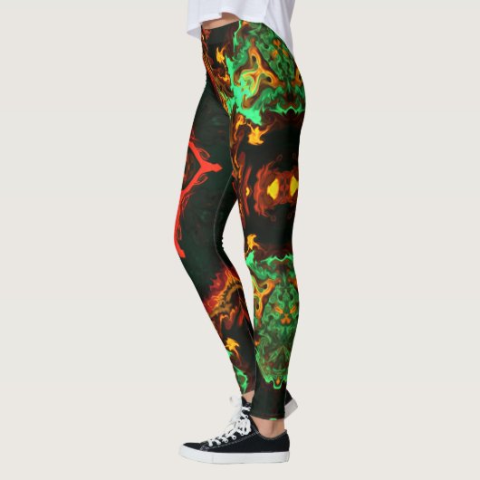 Psychedelische Hippie-Leggings Leggings (Links)