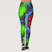 Psychedelische Hippie-Leggings Leggings (Rückseite)