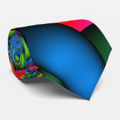 Psychedelische Hippy Krawatte (Gerollt)