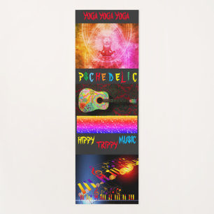 Psychedelische Hippy Trippy-Gitarre Yogamatte