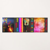 Psychedelische Hippy Trippy-Gitarre Yogamatte (Vorderseite (Horizontal))