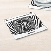 Psychedelische Illusion 4" Rechteckiger Pappuntersetzer (angewinkelt)