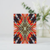 Psychedelische Illusion Abstrakt Postkarte (Stehend Vorderseite)