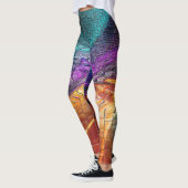 psychedelische Illusion bunter Kunst Leggings (Links)