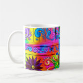 psychedelische Kaffee-Tasse des Hippie Kaffeetasse (Links)