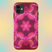 Psychedelische Kaleidoskop-Blume Rosa und Grün Case-Mate iPhone Hülle