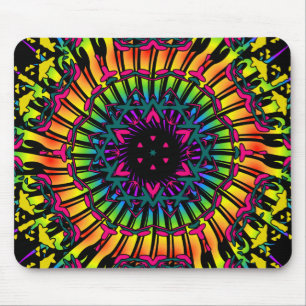 Psychedelische Kaleidoskop-Grafik: Mousepad