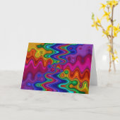 Psychedelische Karte (Gelbe Blume)