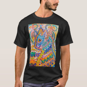 Psychedelische Katze, Louis Wain T-Shirt