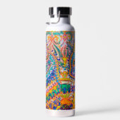 Psychedelische Katze, Louis Wain Trinkflasche (Rechts)