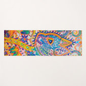 Psychedelische Katze, Louis Wain Yogamatte (Vorderseite (Horizontal))
