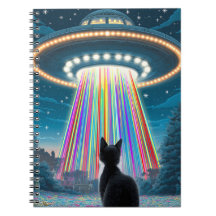 Psychedelische Katze & UFO | Lustige Außerirdische