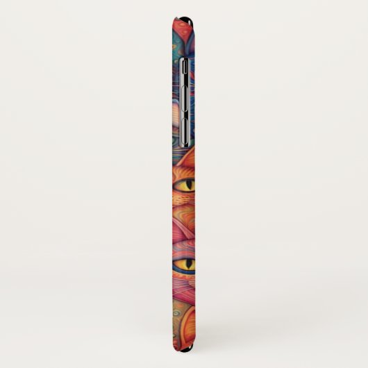 Psychedelische Katzen. Hippy, Bohemisch, BoHo Case-Mate iPhone Hülle (Hinten/Links)