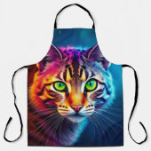 psychedelische Katzen-Schürze Schürze (Vorderseite)