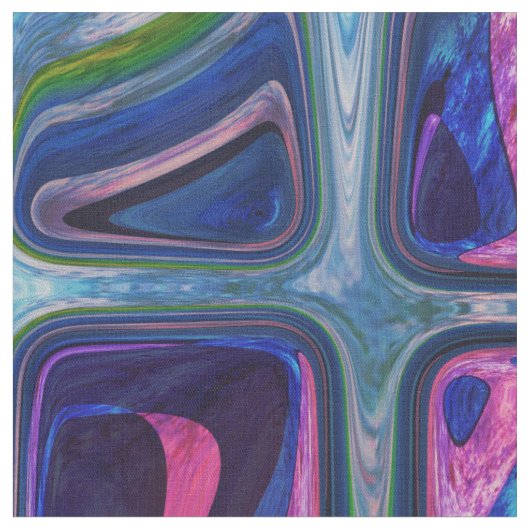 Psychedelische kleine bunte Würfel Stoff (Nahaufnahme)