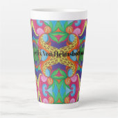 Psychedelische Kokosnuss Milchtasse (Vorderseite)