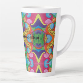 Psychedelische Kokosnuss Milchtasse